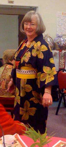 Janice Rodgers models kimono