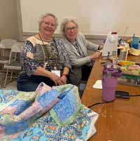 Elaine Tucker and Norma Viglienzone