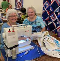 Pam Beebe and Elaine Tucker