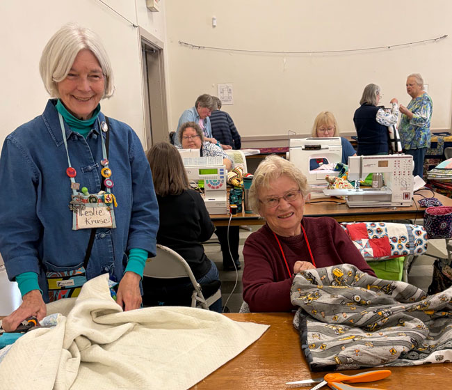 Leslie Kruse and Liz Park