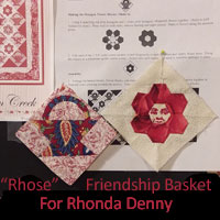 "Rhose"  Friendship Basket